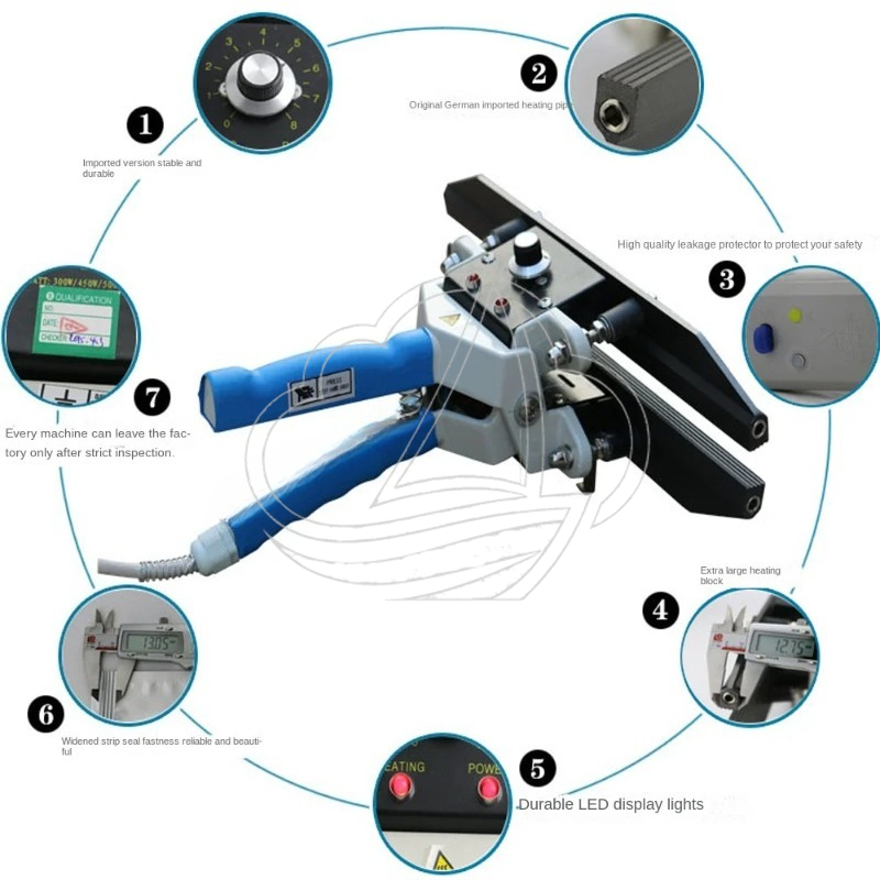 Plastic Bag Impulse Heat Sealer - Tragbares Impuls-Heißsiegelgerät FKR300 für Kunststoff-Verbund-Aluminiumfolienbeutel-Versiegelung