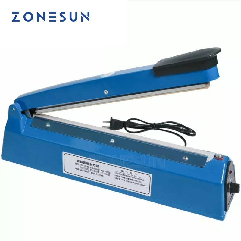 Plastic Bag Impulse Heat Sealer - ZONESUN ZS-FS200 Hand-Impulssiegelgerät, Plastiktüten-Versiegelungsmaschine, Plastiktüten-Heißsiegelgerät