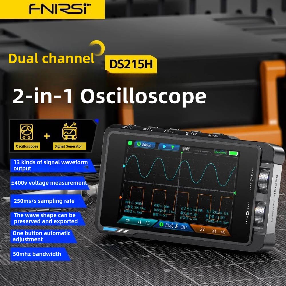 Fnirsi Digital Oscilloscope Handheld - FNIRSI DS215H Tragbares Digitales Oszilloskop mit