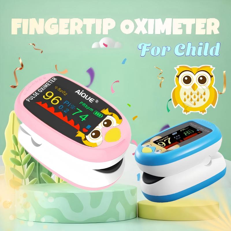 Pulse Oximeter Fingertip Rechargeable - AiQUE Kind Fingertip Pulsoximeter Baby Wiederaufladbare