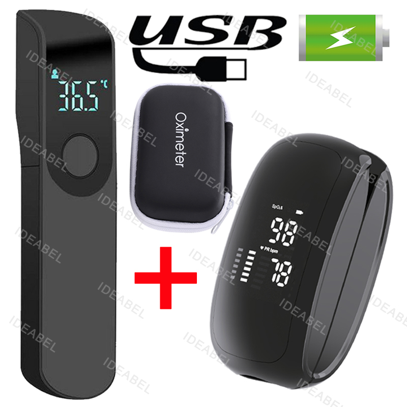 Pulse Oximeter Fingertip Rechargeable - Wiederaufladbares Medizinisches Oximeter mit Trageriemen, Fingerspitzen-Pulsoximeter,