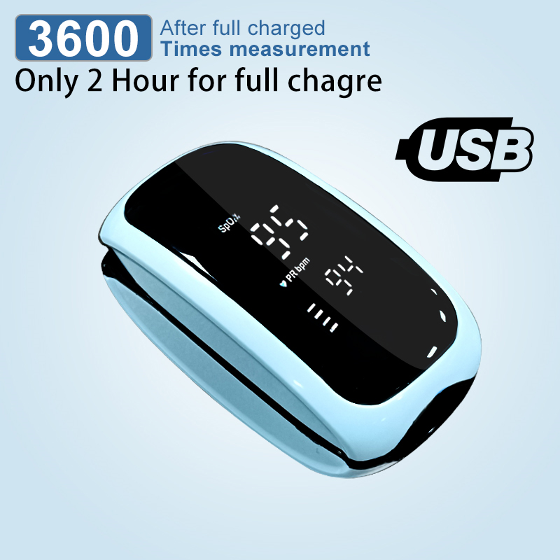 Pulse Oximeter Fingertip Rechargeable - Wiederaufladbares medizinisches Oximeter-Gurtband, Lanyard, Fingerspitzen-Pulsoximeter, Blutsauerstoff-Sättigungsmonitor,