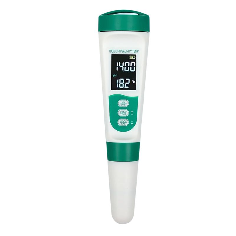 Ph Meter Digital Water Tester - AT02-5 In1 Digitales PH-Messgerät Hochpräziser Wasserqualitätstester