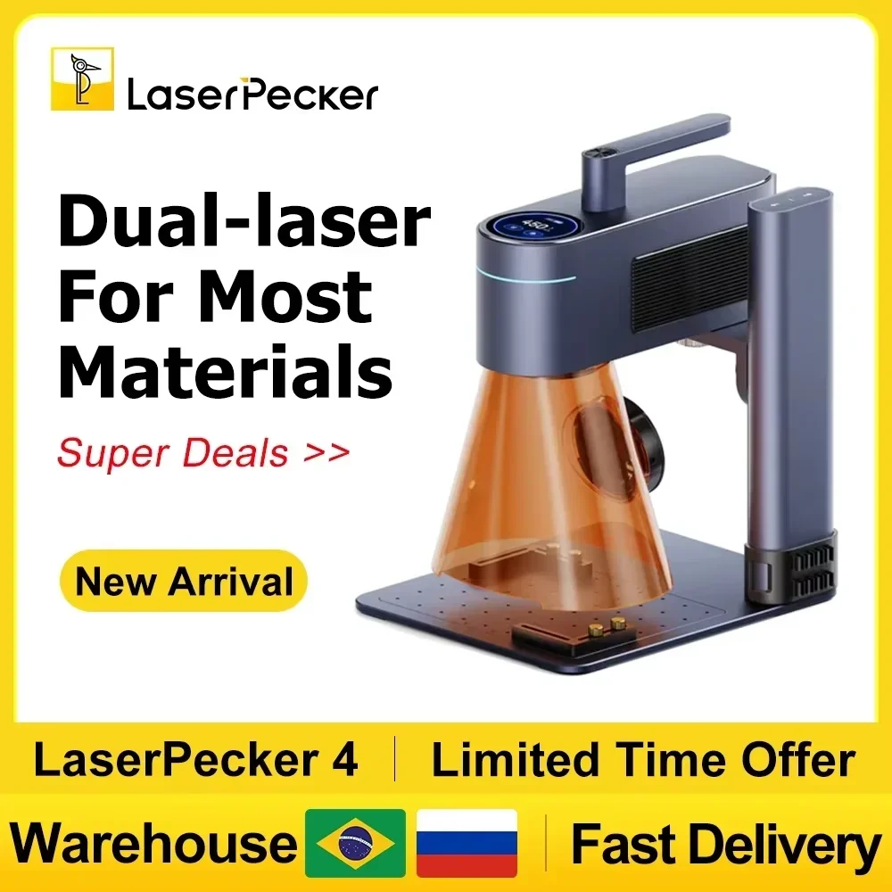 Fiber Laser Marking Machine 30W - LASERPECKER 4 LP4 Lasergravurmaschine für alle