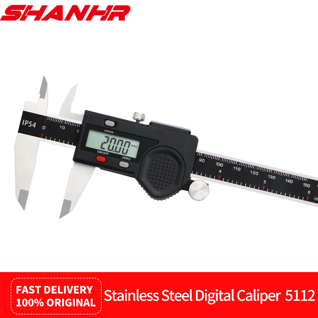 Digital Caliper 150Mm Stainless Steel - SHANHR IP54 Wasserdichter Digitaler Messschieber aus