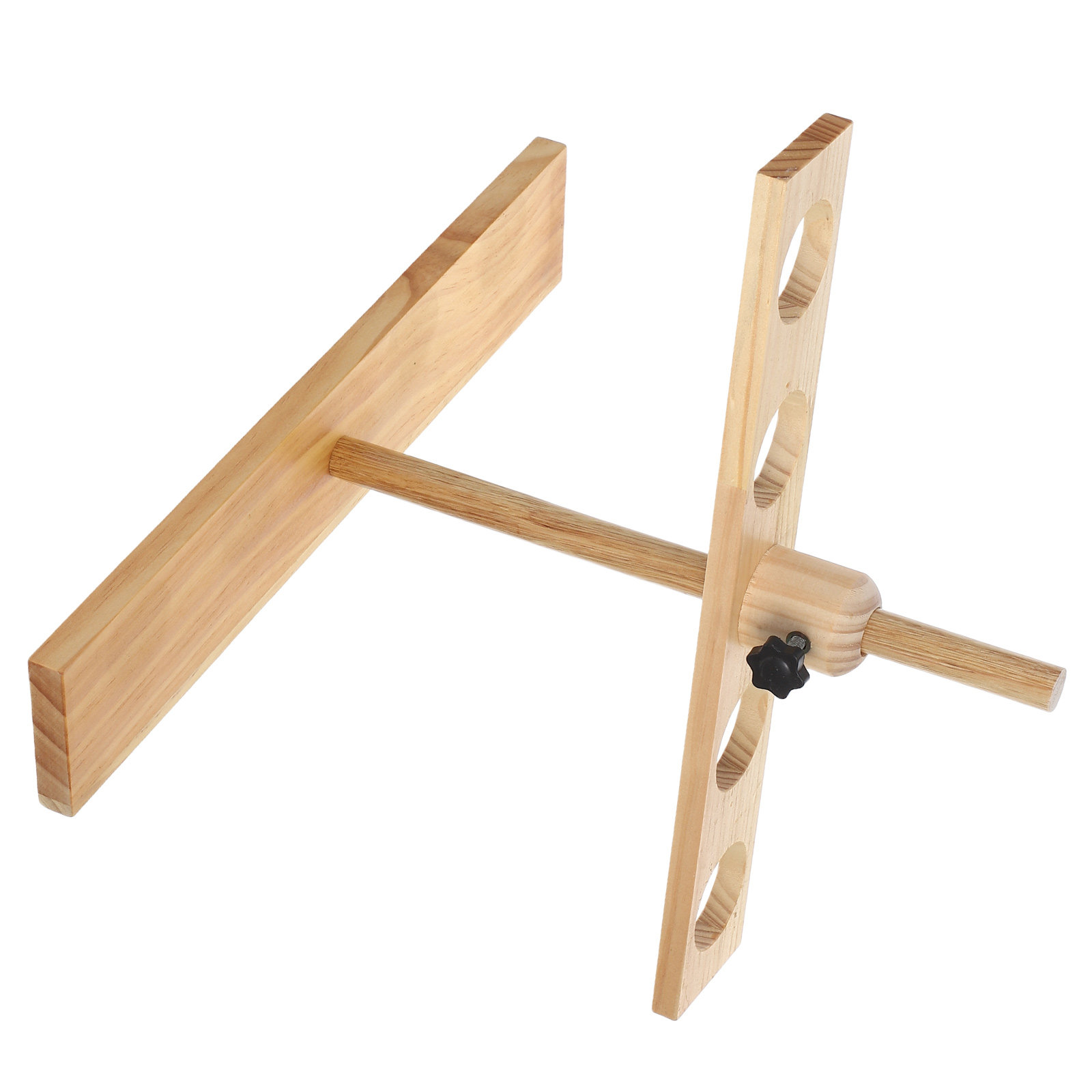 Lab Equipment - Hölzerner Scheidetrichterständer mit Verstellbarer Höhe, Konisches