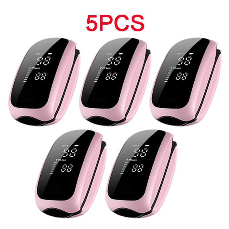 Pulse Oximeter Fingertip Rechargeable - 5 Stück Wiederaufladbares Medizinisches Oximeter mit
