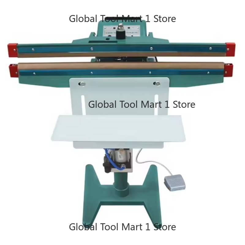 Plastic Bag Impulse Heat Sealer - Pneumatischer QPSF-450/650/800/1000 Vertikaler Aluminium-Fußpedal-Versiegler, Heißluft-Plastiktüten-Impulsversiegelungsmaschine