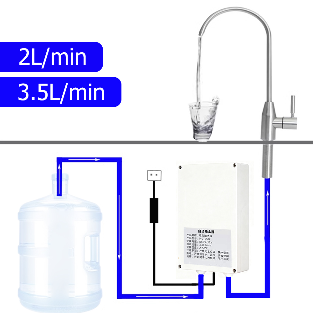 Mini Peristaltic Pump 12V - Elektrische Wasserpumpe für Wohnwagen, Küche, Wasserhahn,