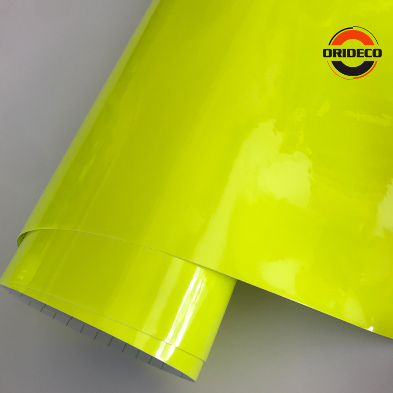 Air Bubble Wrap Roll Packaging - 10/20/30/40/50*152CM Glanz Neon Fluoreszierend Gelb Vinyl