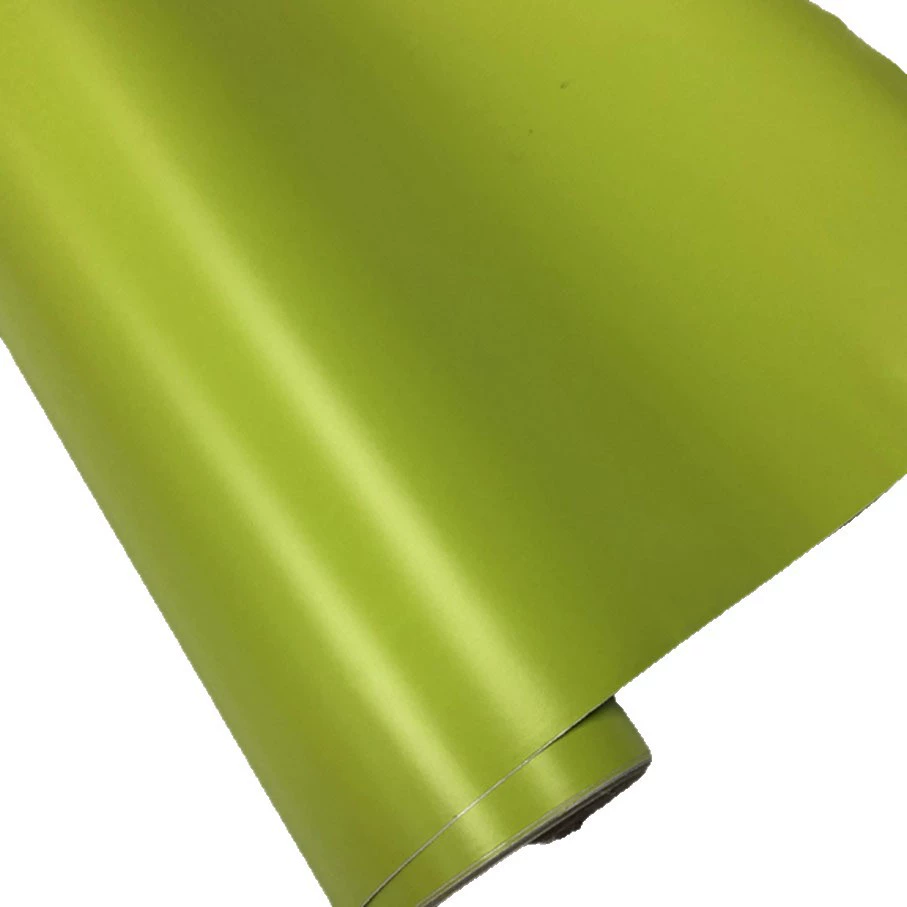 Air Bubble Wrap Roll Packaging - Premium Matte Zitronengrüne Vinyl-Folienrolle Selbstklebende Dekorfolie