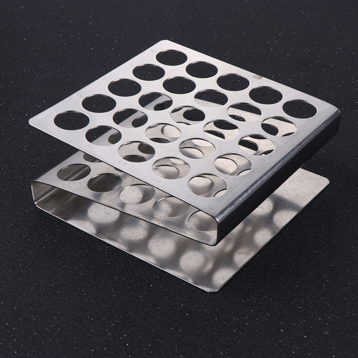 Lab Equipment - Reagenzglasständer aus Edelstahl, Z-förmiger Ständer für