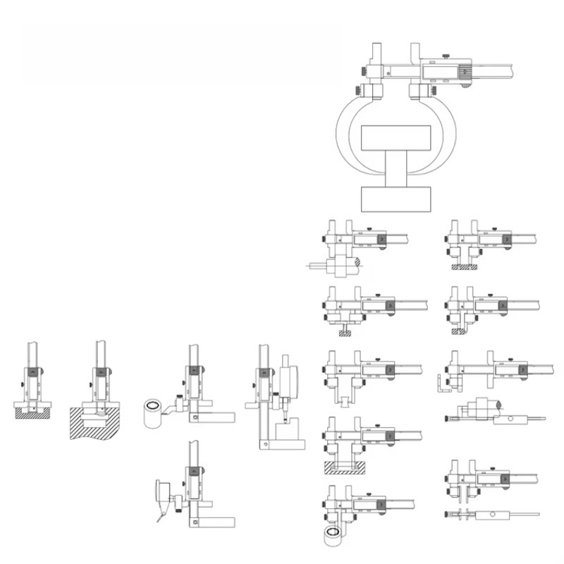 Digital Caliper 150Mm Stainless Steel - Dasqua Edelstahl-Multifunktions-Universal-Messwerkzeug mit veränderbarem 0–150 mm