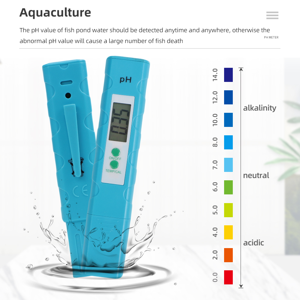 Ph Meter Digital Water Tester - PH-Meter, Aquarium-Taschenstift, 0,01, hohe Präzision, für