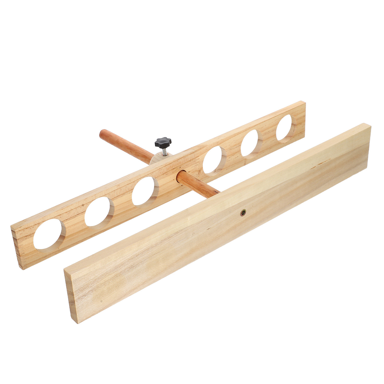 Lab Equipment - 6-Loch-Holztrichterständer mit verstellbarer Höhe, Laborausrüstung, Basis