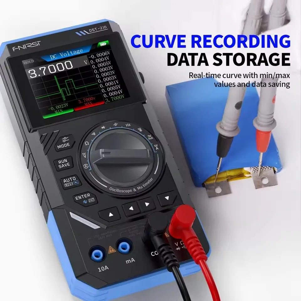 Fnirsi Digital Oscilloscope Handheld - DST210 3-in-1 Digital-Multimeter 10MHz Oszilloskop Signalgenerator