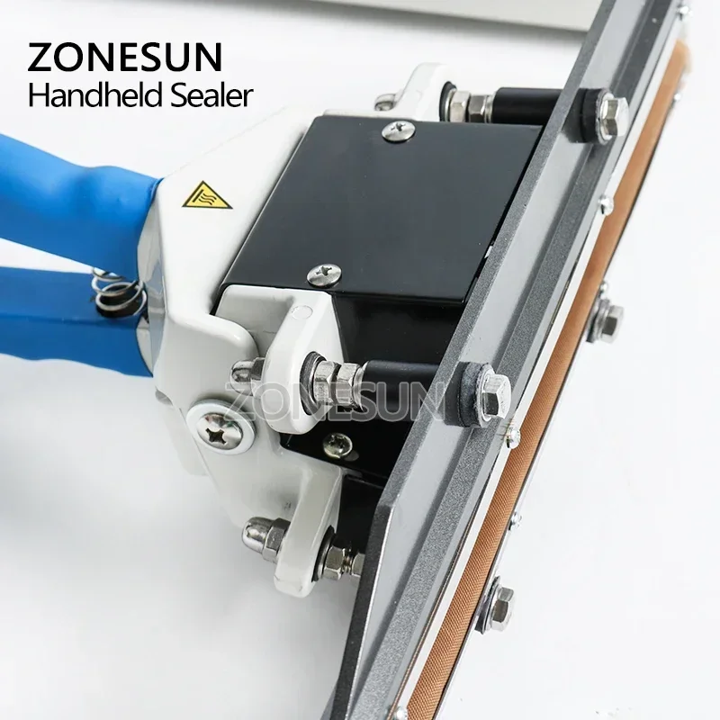 Plastic Bag Impulse Heat Sealer - ZONESUN 400mm Direktbeheizte Zange Tragbarer Impuls-Aluminium-Vakuum-Verbundfolien-Versiegler