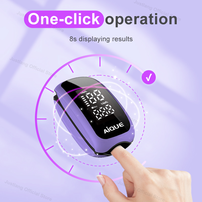 AiQUE Lila wiederaufladbares O – Pulse Oximeter Fingertip Rechargeable Bewertung und Preis