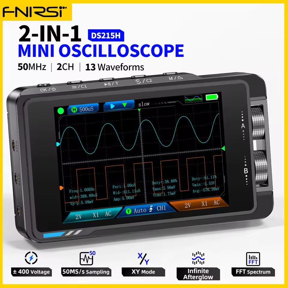 FNIRSI DS215H Tragbares Digita – Fnirsi Digital Oscilloscope Handheld Bewertung und Preis