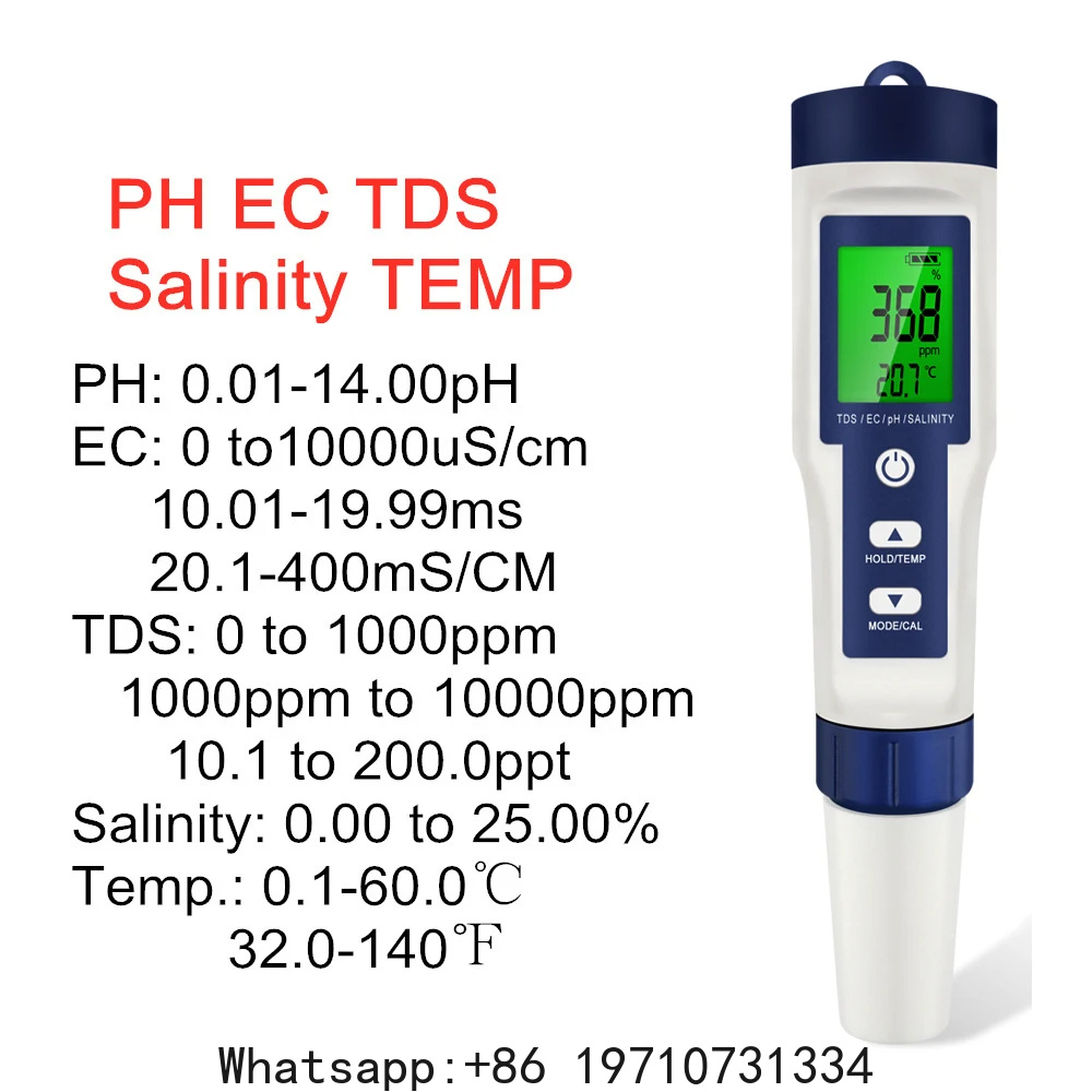 5-in-1-Digital-PH-Meter, TDS-E – Ph Meter Digital Water Tester Bewertung und Preis