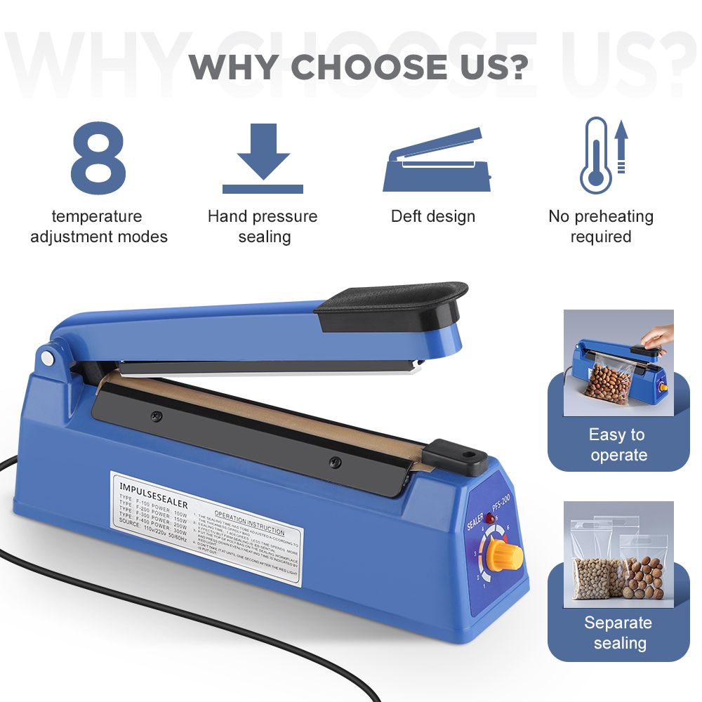 Impulse Sealer Manuelle Heißsi – Plastic Bag Impulse Heat Sealer Bewertung und Preis