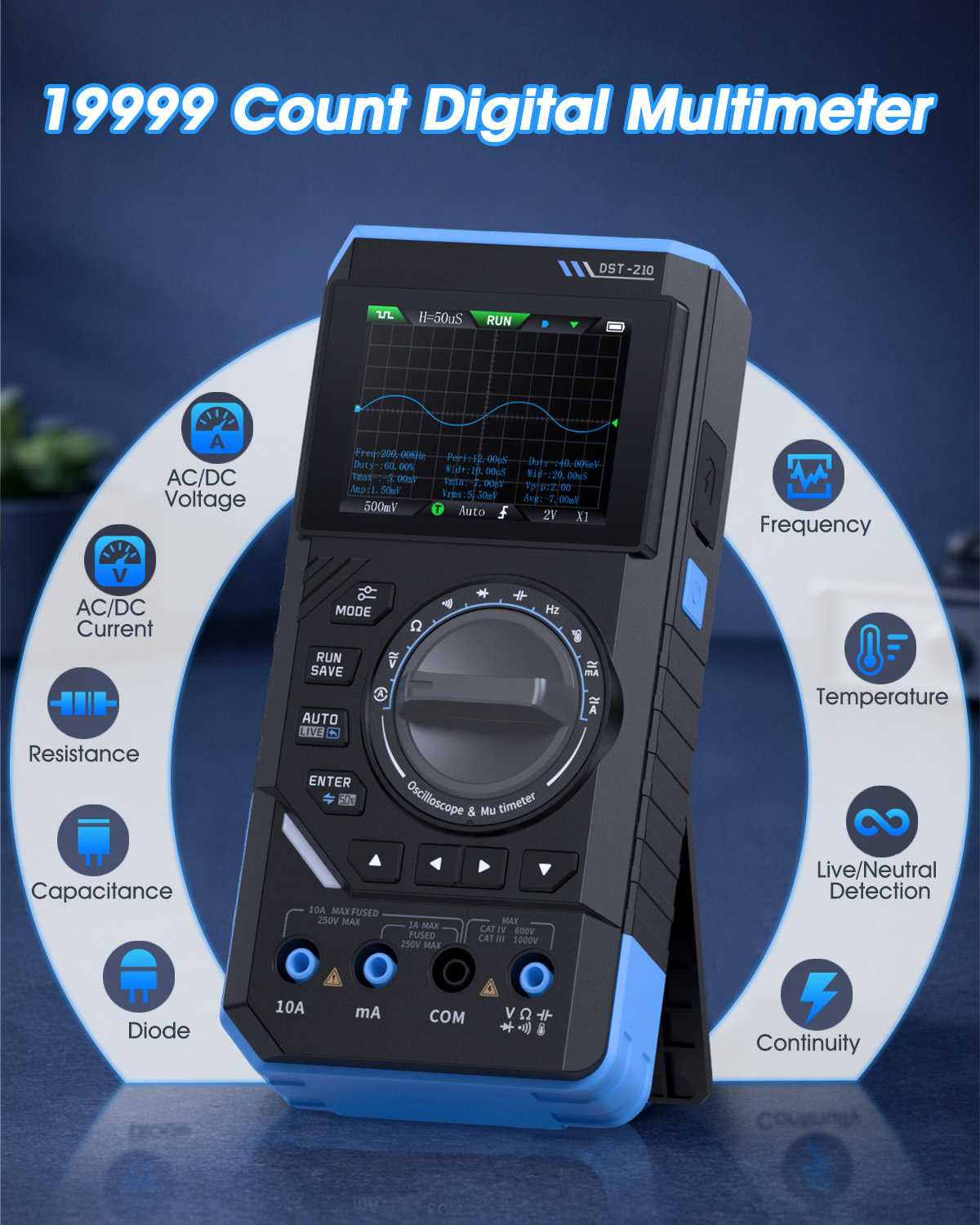 FNIRSI DST-210 3-in-1 Handoszi – Fnirsi Digital Oscilloscope Handheld Bewertung und Preis