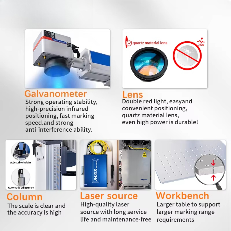 JUNFEI Jpt Raycus Galvo Co2 UV – Fiber Laser Marking Machine 30W Bewertung und Preis