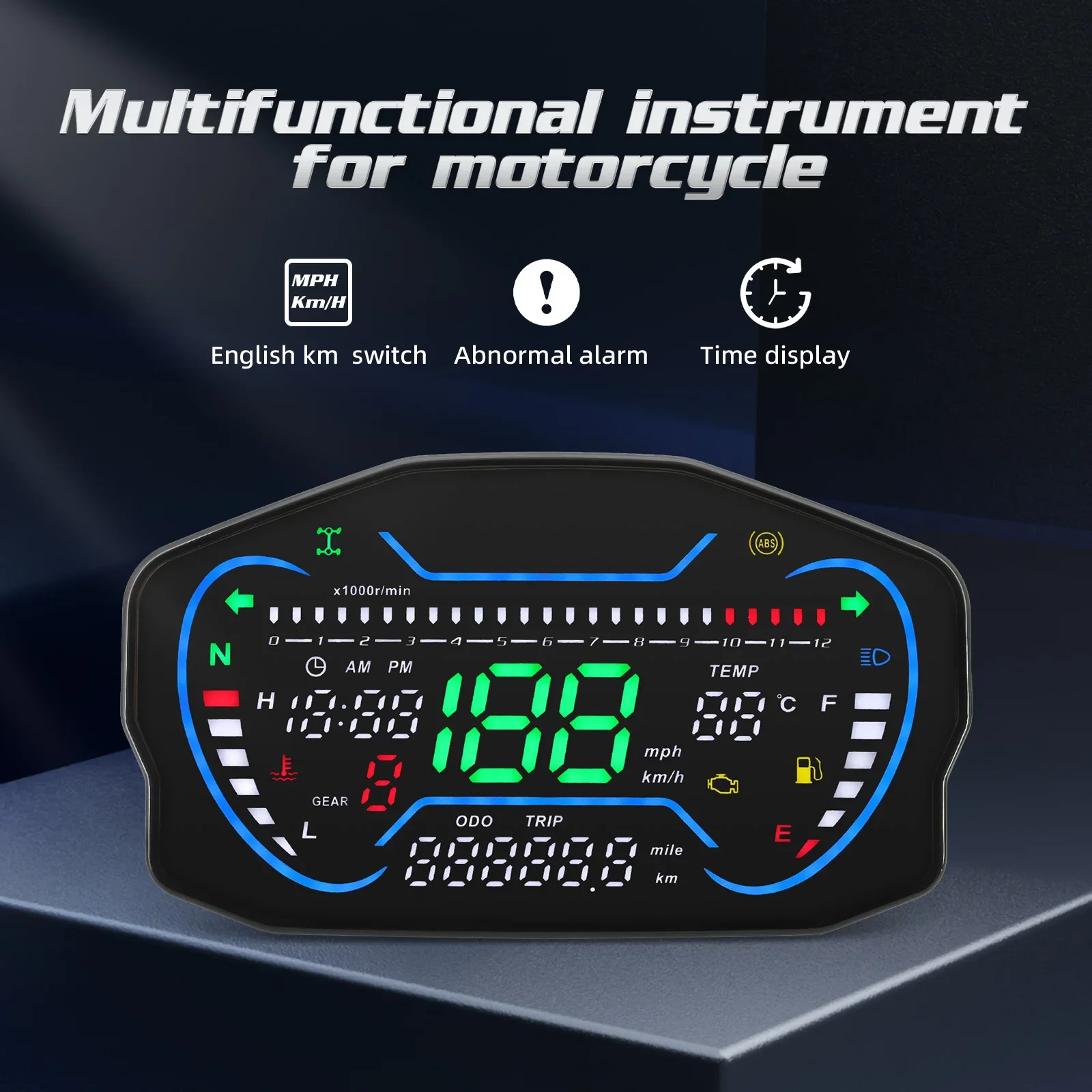 Digitaler Motorrad-Tachometer, – Test Instruments Bewertung und Preis