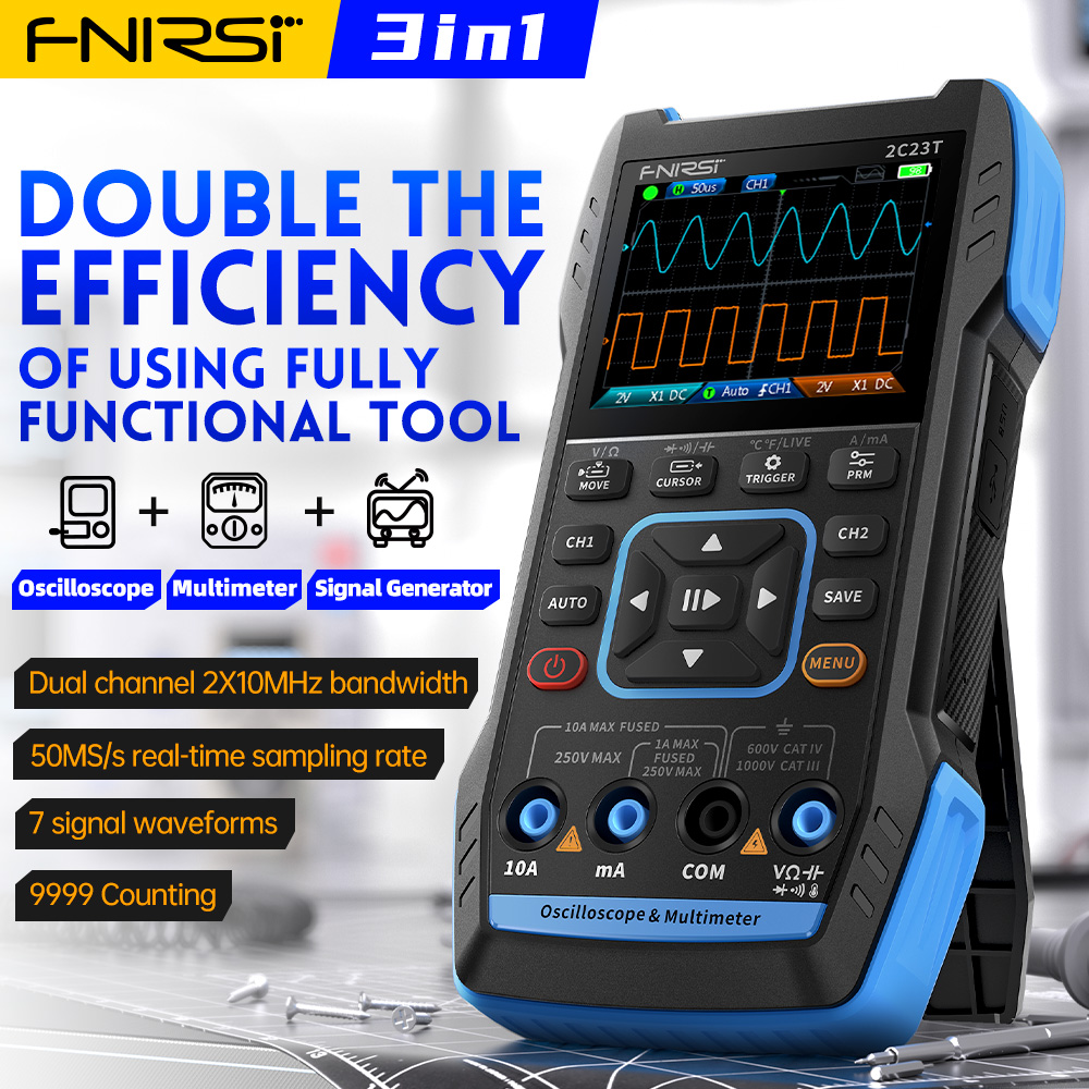 2C23T 3-in-1 Digitales Oszillo – Fnirsi Digital Oscilloscope Handheld Bewertung und Preis
