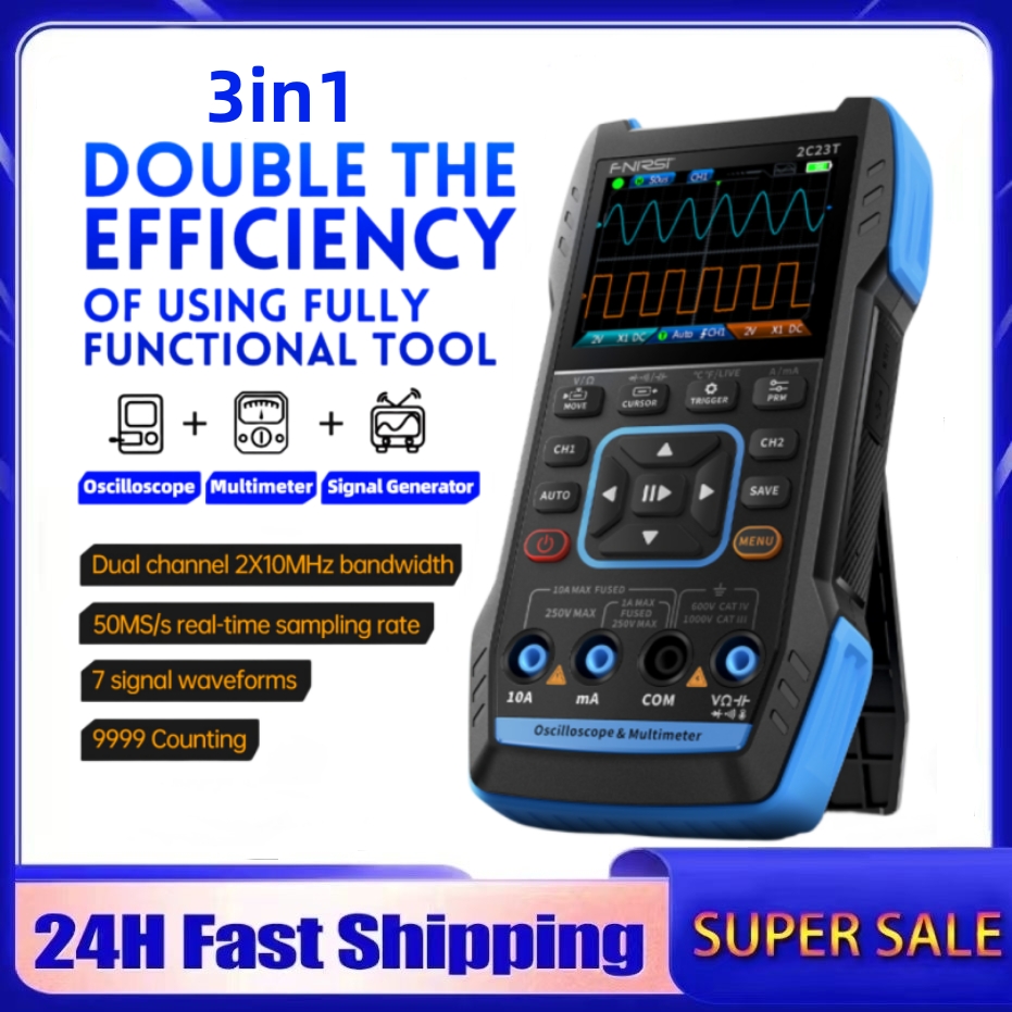 2C23T 3-in-1 Digitales Oszillo – Fnirsi Digital Oscilloscope Handheld Bewertung und Preis