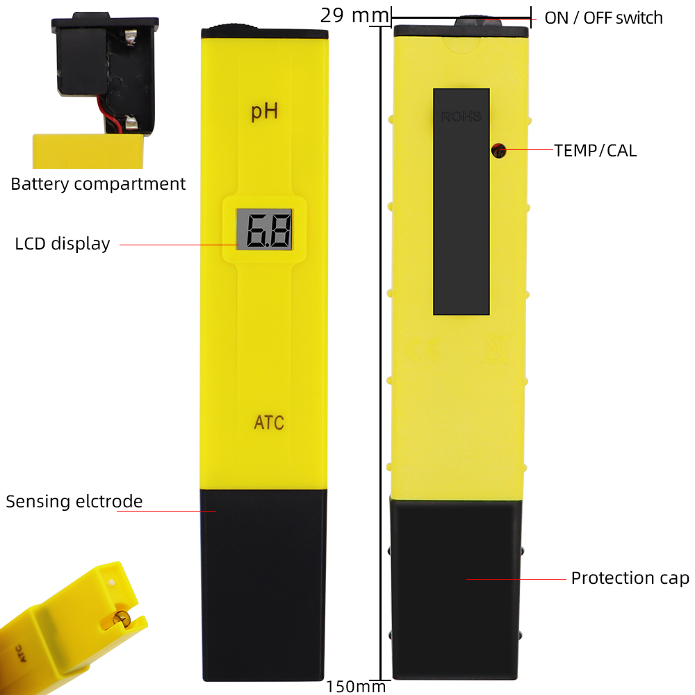 Digitales PH-Messgerät Pocket  – Ph Meter Digital Water Tester Bewertung und Preis