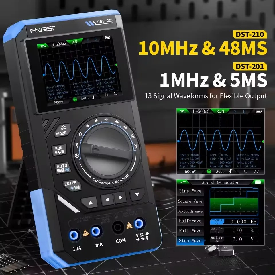 DST210 3-in-1 Digital-Multimet – Fnirsi Digital Oscilloscope Handheld Bewertung und Preis